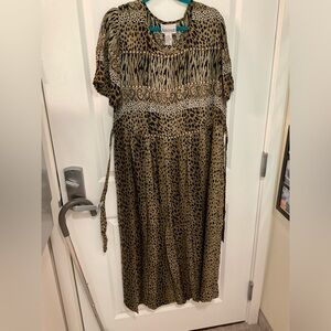 Size 16 rayon animal print dress